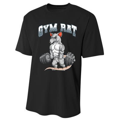 Gym Rat Fitness Bodybuilding Performance Sprint T-Shirt