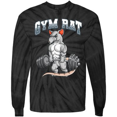 Gym Rat Fitness Bodybuilding Tie-Dye Long Sleeve Shirt