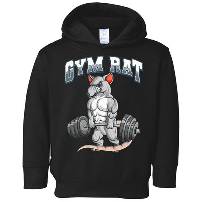 Gym Rat Fitness Bodybuilding Toddler Hoodie