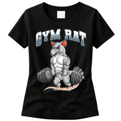 Gym Rat Fitness Bodybuilding Womens T-Shirt
