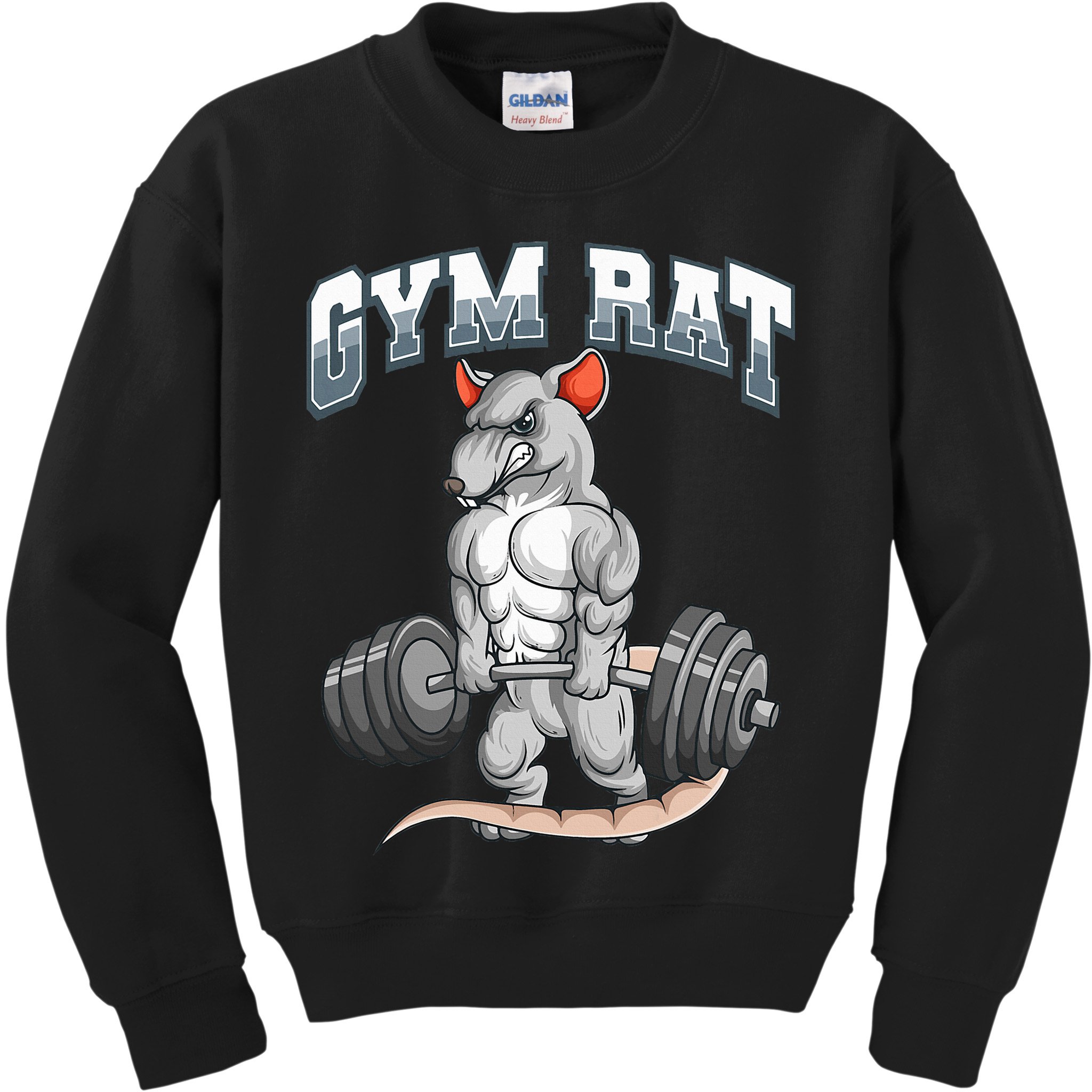 Gym Rat Fitness Bodybuilding Kids Sweatshirt