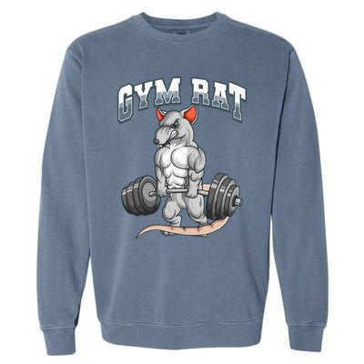 Gym Rat Fitness Bodybuilding Garment-Dyed Sweatshirt