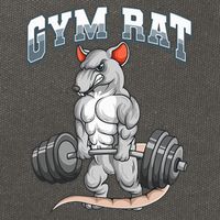 Gym Rat Fitness Bodybuilding Cotton Canvas Backpack