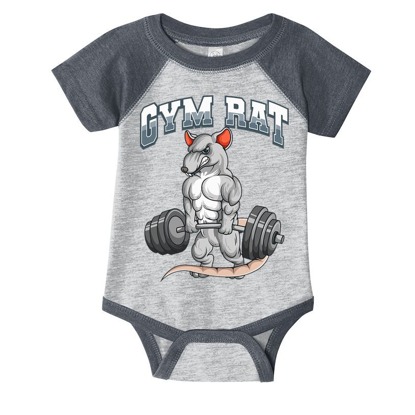 Gym Rat Fitness Bodybuilding Infant Baby Jersey Bodysuit
