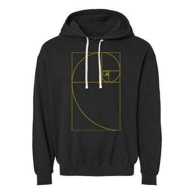 Golden Ratio Fibonacci Sequences Garment-Dyed Fleece Hoodie