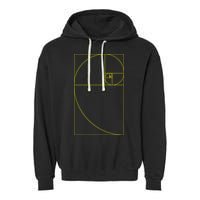 Golden Ratio Fibonacci Sequences Garment-Dyed Fleece Hoodie