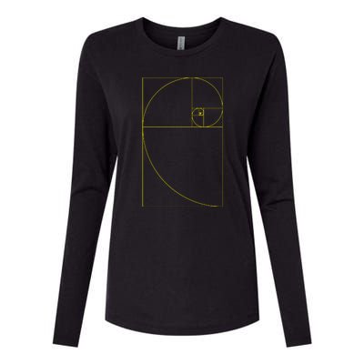 Golden Ratio Fibonacci Sequences Womens Cotton Relaxed Long Sleeve T-Shirt