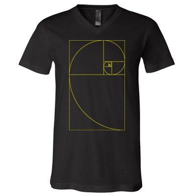 Golden Ratio Fibonacci Sequences V-Neck T-Shirt