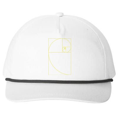 Golden Ratio Fibonacci Sequences Snapback Five-Panel Rope Hat