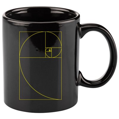Golden Ratio Fibonacci Sequences 11oz C Handle Ceramic Mug