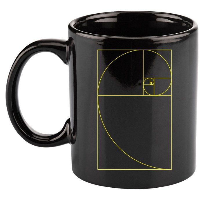 Golden Ratio Fibonacci Sequences 11oz C Handle Ceramic Mug