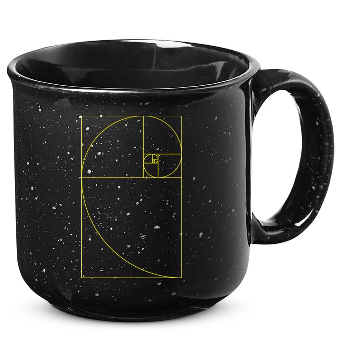 Golden Ratio Fibonacci Sequences 15oz Campfire Ceramic Mug