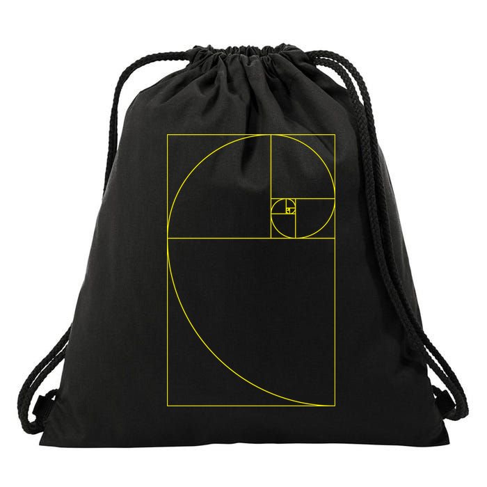Golden Ratio Fibonacci Sequences Drawstring Bag