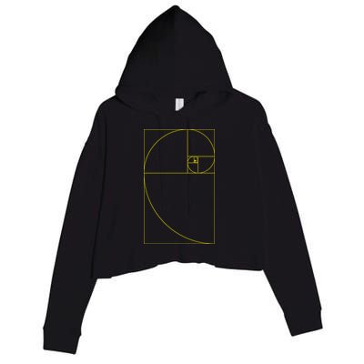 Golden Ratio Fibonacci Sequences Crop Fleece Hoodie