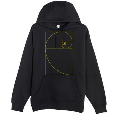 Golden Ratio Fibonacci Sequences Premium Pullover Hoodie