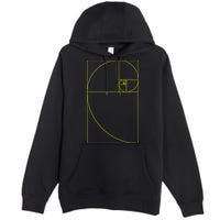 Golden Ratio Fibonacci Sequences Premium Pullover Hoodie