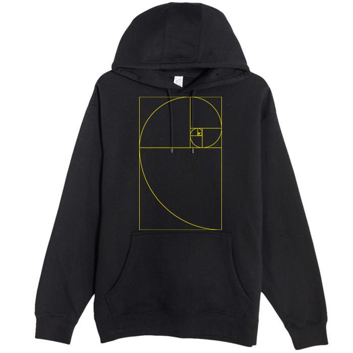 Golden Ratio Fibonacci Sequences Premium Pullover Hoodie