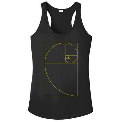 Golden Ratio Fibonacci Sequences Ladies PosiCharge Competitor Racerback Tank