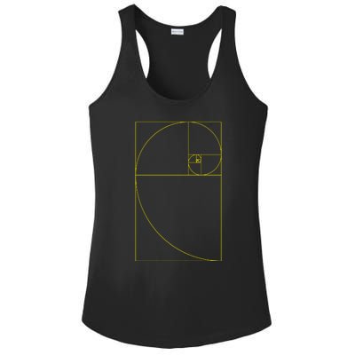 Golden Ratio Fibonacci Sequences Ladies PosiCharge Competitor Racerback Tank