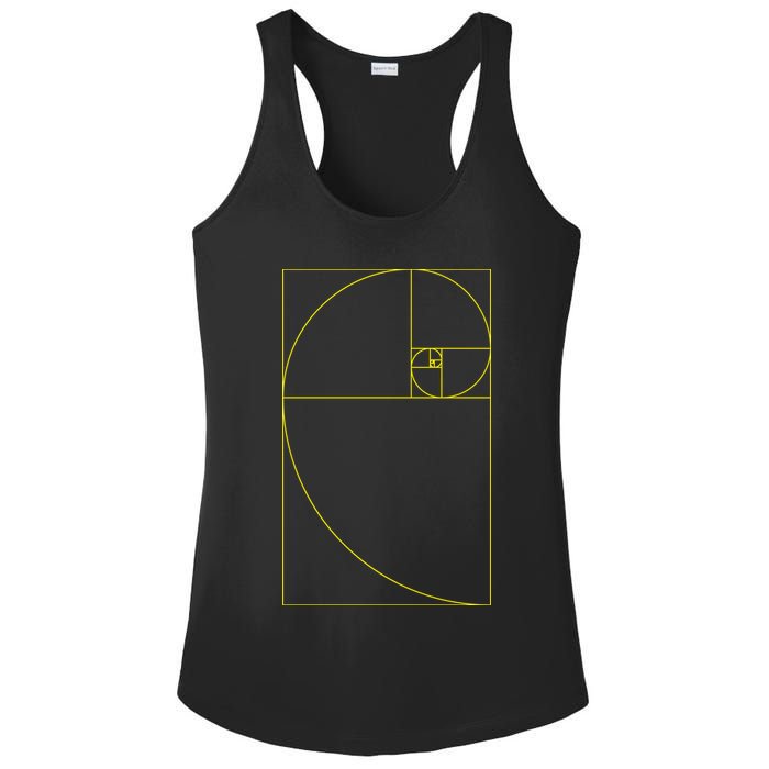 Golden Ratio Fibonacci Sequences Ladies PosiCharge Competitor Racerback Tank
