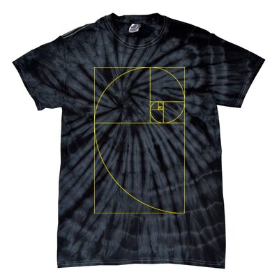Golden Ratio Fibonacci Sequences Tie-Dye T-Shirt