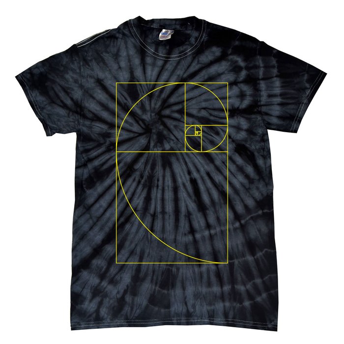 Golden Ratio Fibonacci Sequences Tie-Dye T-Shirt