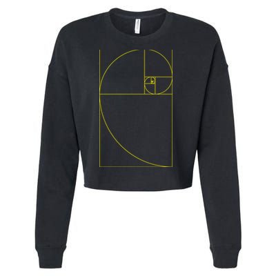 Golden Ratio Fibonacci Sequences Cropped Pullover Crew
