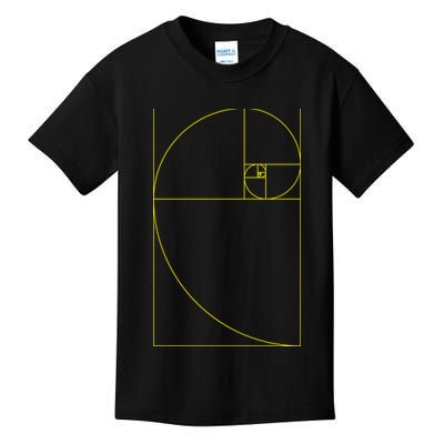 Golden Ratio Fibonacci Sequences Kids T-Shirt