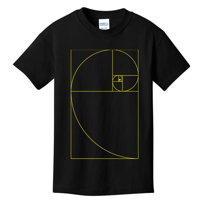 Golden Ratio Fibonacci Sequences Kids T-Shirt