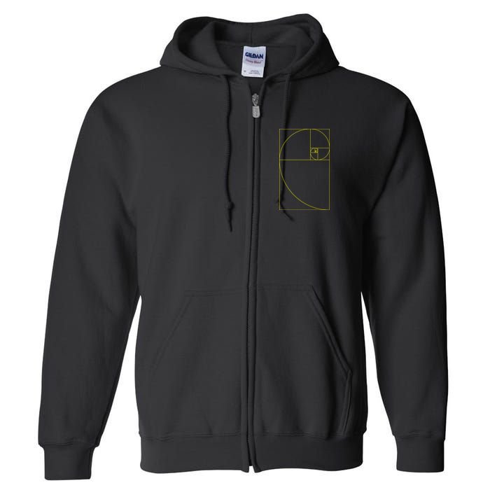 Golden Ratio Fibonacci Sequences Full Zip Hoodie