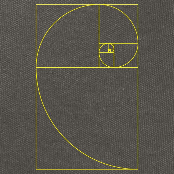 Golden Ratio Fibonacci Sequences Cotton Canvas Backpack