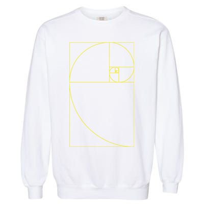 Golden Ratio Fibonacci Sequences Garment-Dyed Sweatshirt