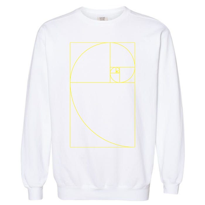 Golden Ratio Fibonacci Sequences Garment-Dyed Sweatshirt