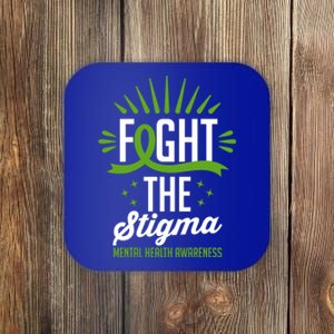 Green Ribbon Fight The Stigma Tal Health Awareness Great Gift Coaster