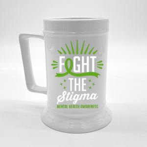 Green Ribbon Fight The Stigma Tal Health Awareness Great Gift Beer Stein