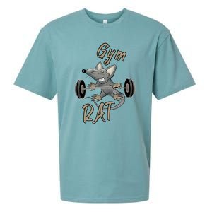 Gym RAT Fitness Barbell Motivational Workout Sueded Cloud Jersey T-Shirt