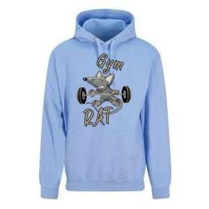 Gym RAT Fitness Barbell Motivational Workout Unisex Surf Hoodie