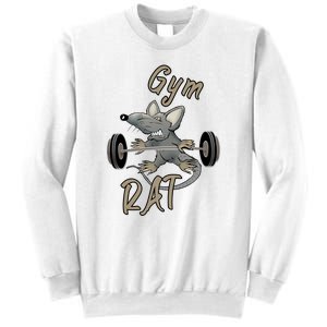 Gym RAT Fitness Barbell Motivational Workout Sweatshirt