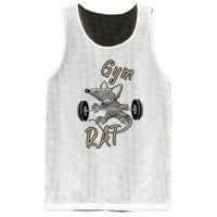 Gym RAT Fitness Barbell Motivational Workout Mesh Reversible Basketball Jersey Tank