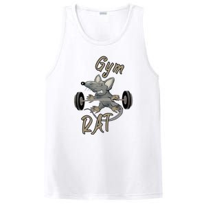 Gym RAT Fitness Barbell Motivational Workout PosiCharge Competitor Tank