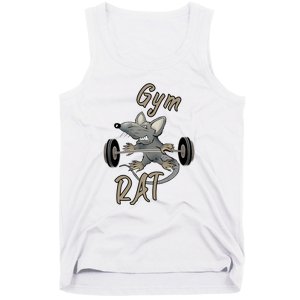 Gym RAT Fitness Barbell Motivational Workout Tank Top