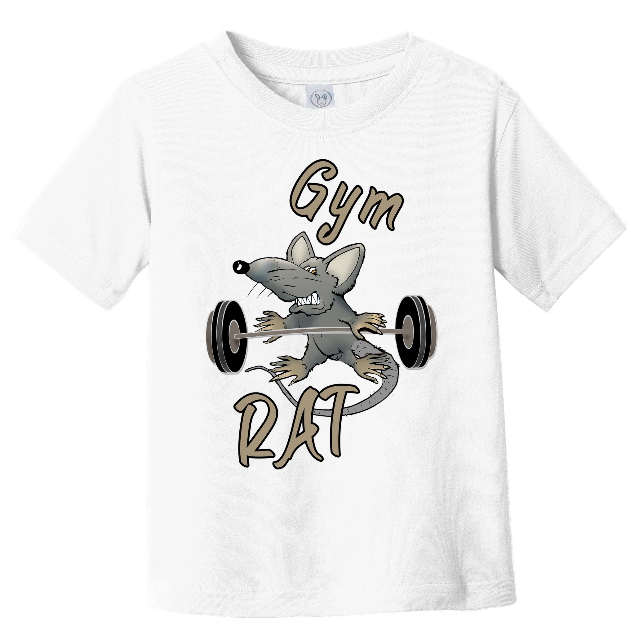 Gym RAT Fitness Barbell Motivational Workout Toddler T-Shirt