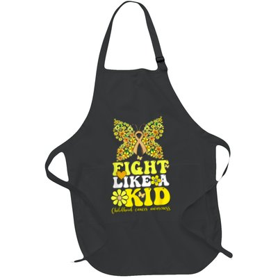 Gold Ribbon Fight Like Kids For Childhood Cancer Awareness Apron