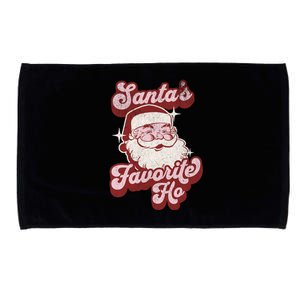 Groovy Retro Funny Christmas Santas Favorite Ho Cute Gift Microfiber Hand Towel