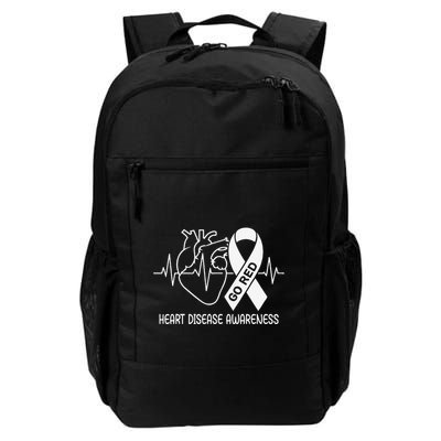 Go Red For Heart Disease Awareness Chd Wear Red Gift Daily Commute Backpack