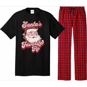 Groovy Retro Funny Christmas Santas Favorite Ho Gift Pajama Set