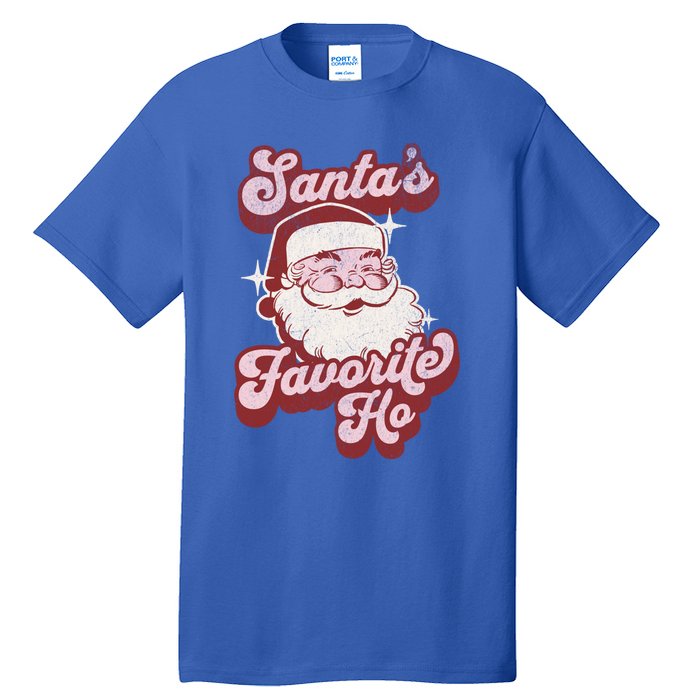 Groovy Retro Funny Christmas Santas Favorite Ho Gift Tall T-Shirt