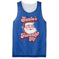 Groovy Retro Funny Christmas Santas Favorite Ho Gift Mesh Reversible Basketball Jersey Tank