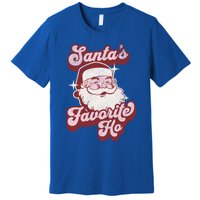 Groovy Retro Funny Christmas Santas Favorite Ho Gift Premium T-Shirt