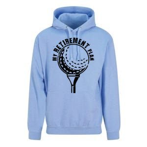 Golf Retirement for Retired Golfer My Retirement Plan Golf Unisex Surf Hoodie